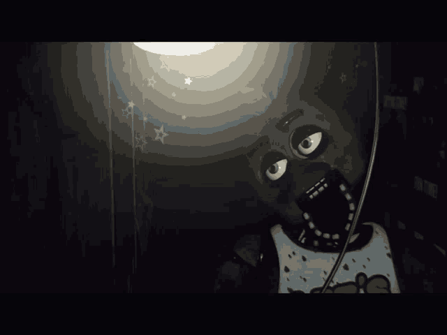 five nights at freddy 's chica is looking at the camera