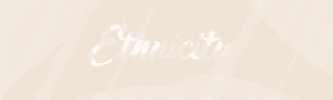 a beige background with the word ethnicity written in white