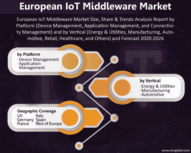 european iot middleware market size share and trends analysis report by platform device management application management and by vertical energy & utilities