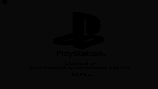 a playstation logo is displayed on a black screen