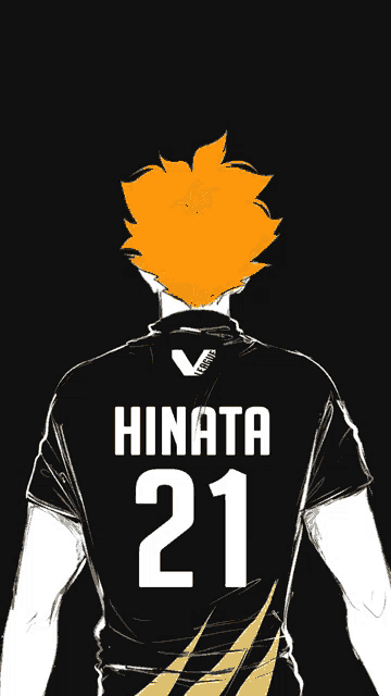 a drawing of a volleyball player with the number 21 on his jersey