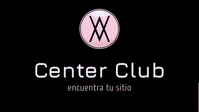 a center club logo on a black background with a pink and white circle