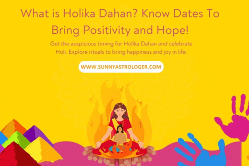 a yellow poster that says what is holoka dahan know dates to bring positivity and hope on it