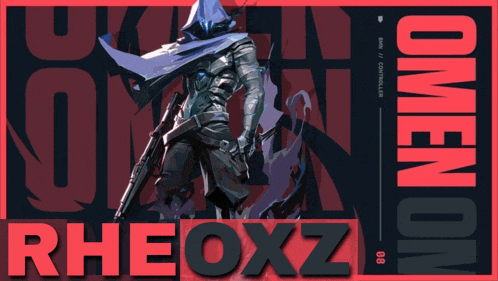 a poster for omen on rheoxz shows a man with a gun