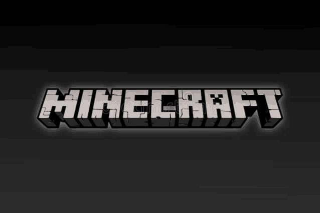 a black background with the word minecraft in white letters