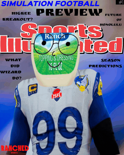 a sports illustrated advertisement for simulation football preview # 1