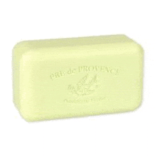 a yellow soap bar with the words `` prix de provence '' on it .