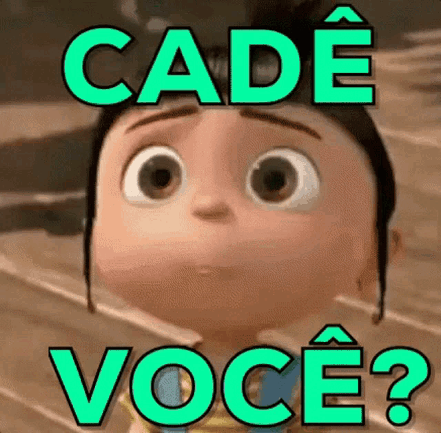 a cartoon character from despicable me is making a funny face with the words cade voce written above him .