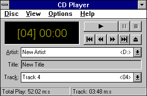 a cd player displays a time of 04 00 00