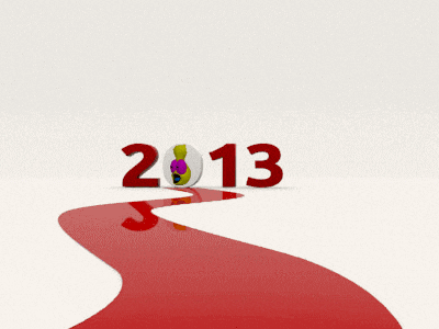 the year 2013 is written in red letters