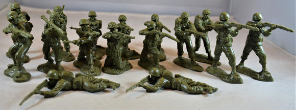 Classic Toy Soldiers World War II US Infantry Set 1 Green