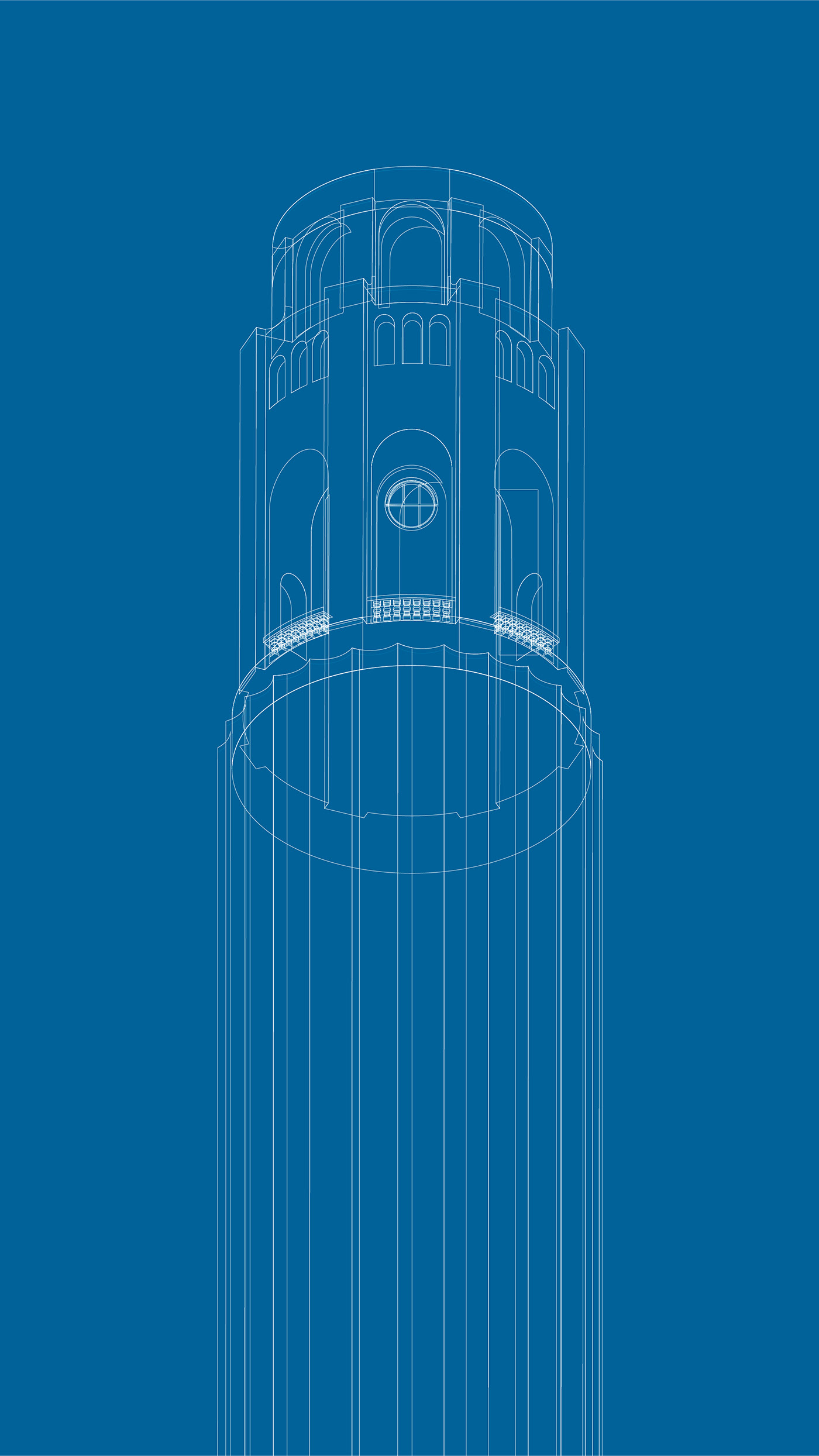 ISO Isometric san francisco architect building skyscraper Alcatraz Coit transamerica sunset city Landmark