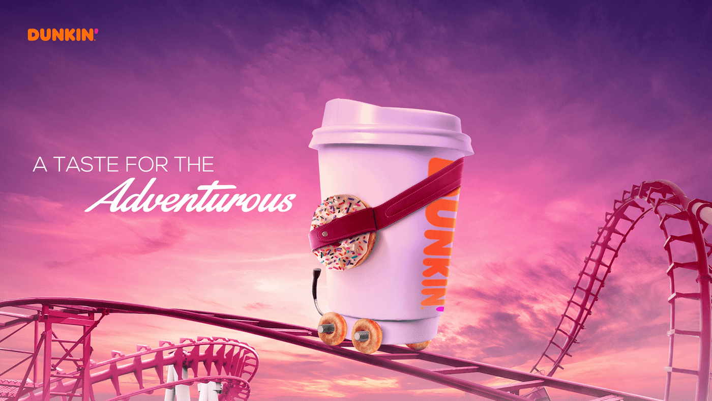 #Advertising #art-direction #Campaign #coffee #Donuts  #dunkin #food    #graphic-design #manipulation #Social-Media