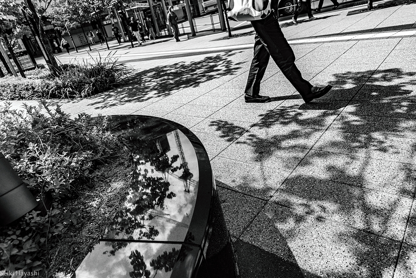 black and white city japan monochrome osaka Street streetphoto