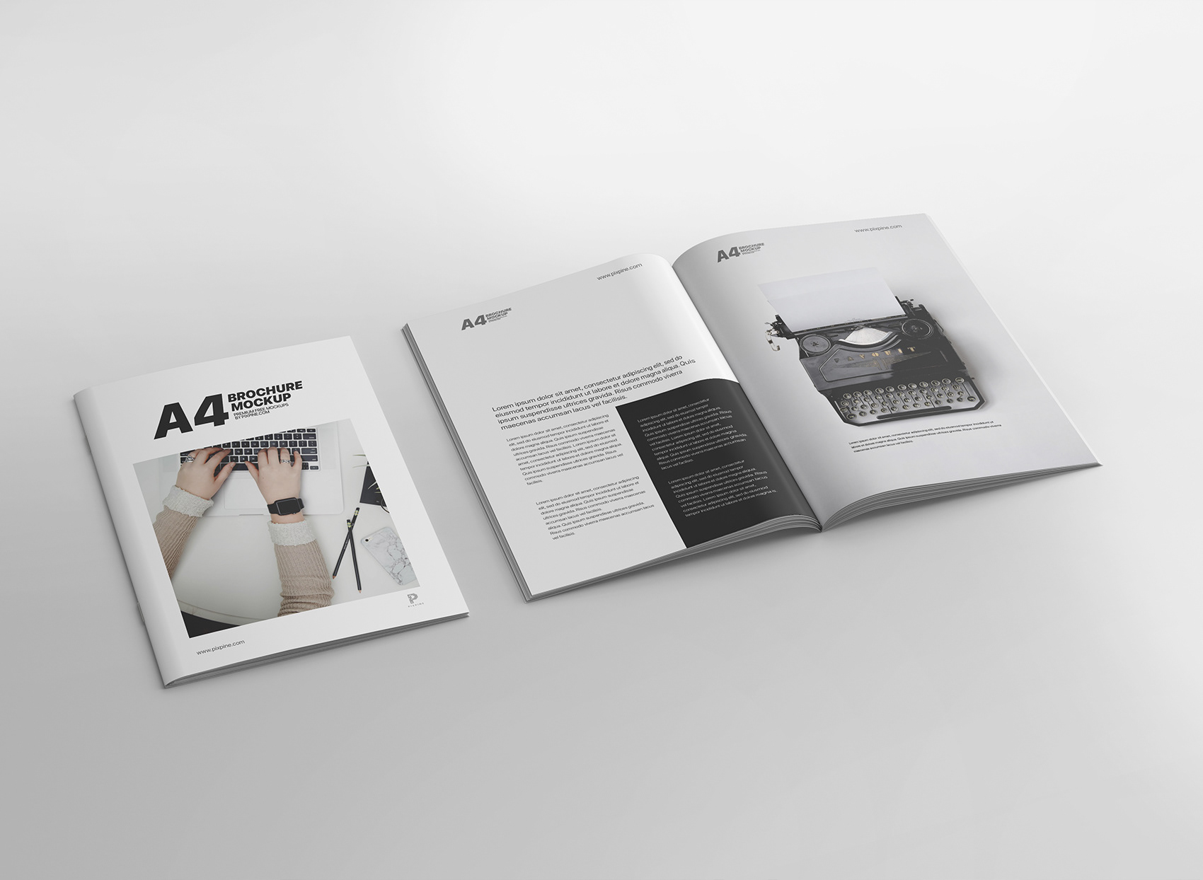 Free A4 Brochure Mockup | Behance