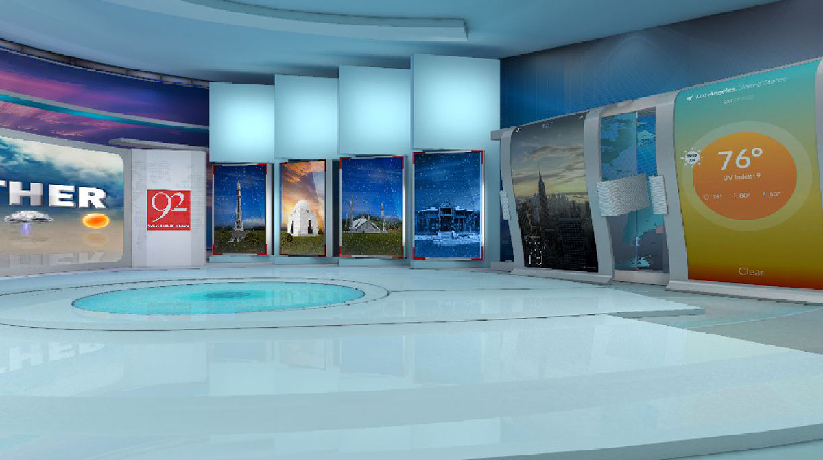 art graphic design  virtual set Cg's news graphics branding 