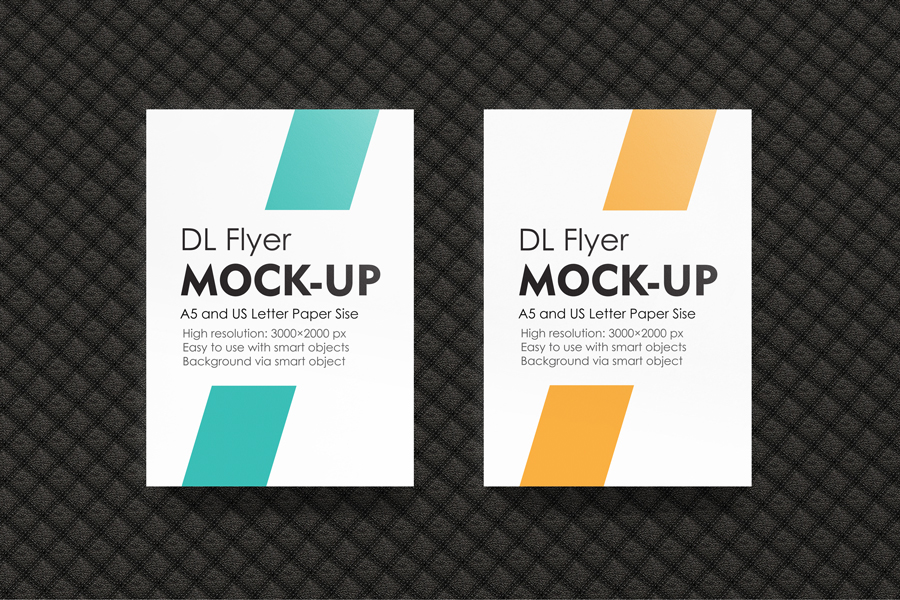 a4 a5 artwork closeup cover dark dj elegant flyer Mockup letterhead modern page paper