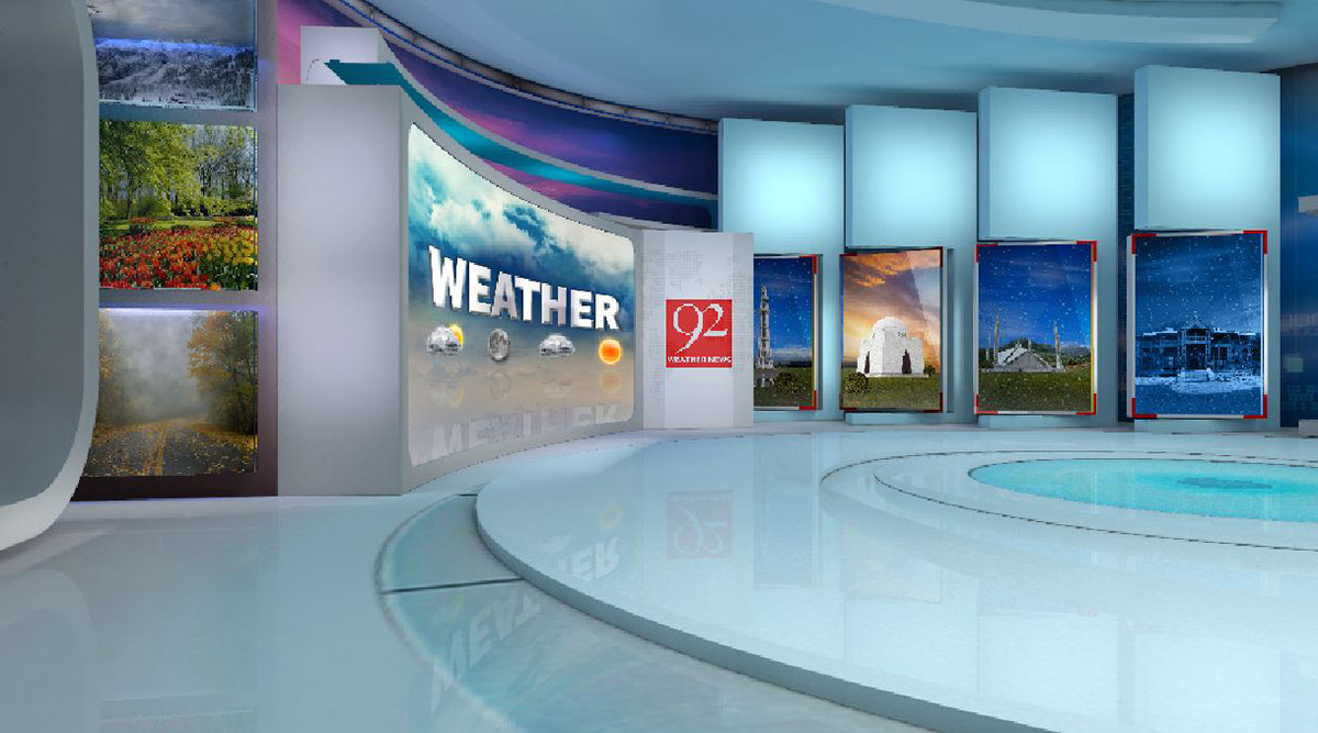 art graphic design  virtual set Cg's news graphics branding 