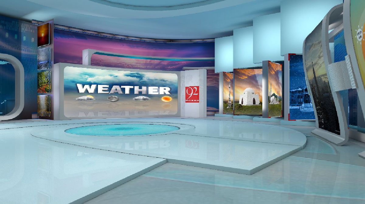 art graphic design  virtual set Cg's news graphics branding 