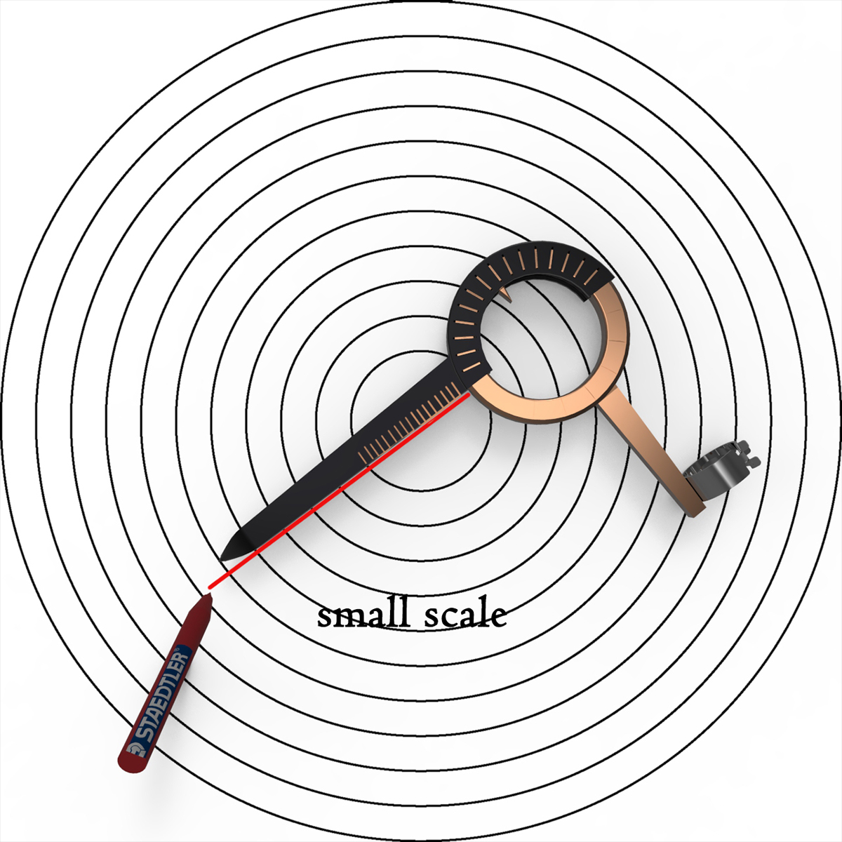 tool design geometry kit compass