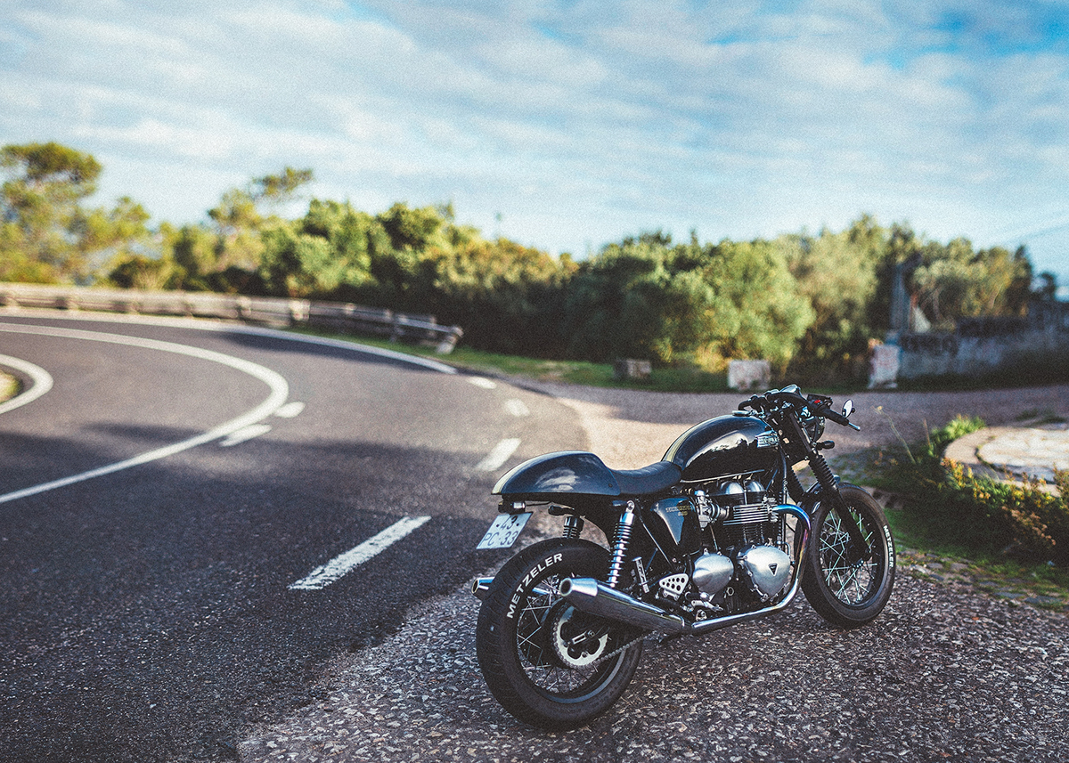 Arrábida motorcycle caferacer triumph Thruxton Nikon D600 Sony A6300 Documentary 