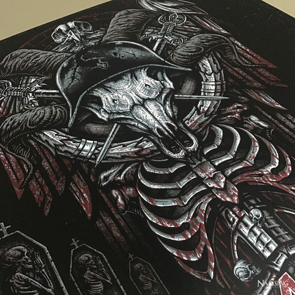 slayer namsing poster artprint screenprint posterdesign