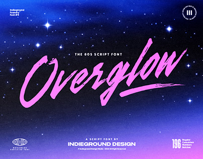 Overglow Free Font