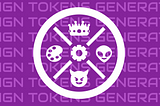 Hero image of Design Tokens Generator — app logo is placed on the surface with the wording pattern