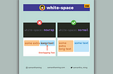 Fix Text Overlap with CSS white-space