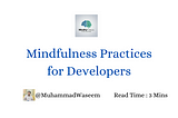 Mindfulness Practices for Coders