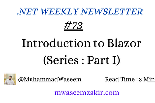 EP 73 : Introduction to Blazor