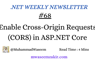 Enable Cross-Origin Requests (CORS) in ASP.NET Core