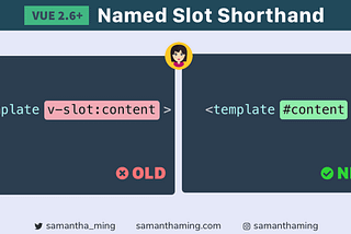 Vue Named Slot Shorthand