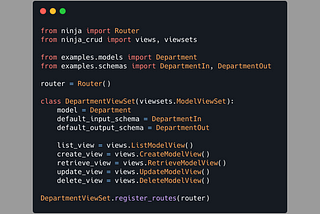 Introducing Django Ninja CRUD