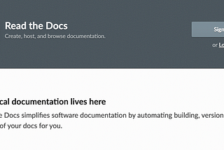 Read the Docs homepage explaining the what the project does.