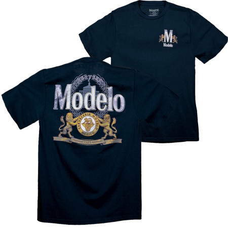 Modelo Logo Front Back Crew T-Shirt