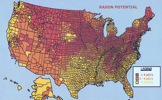 Colorado Radon Map