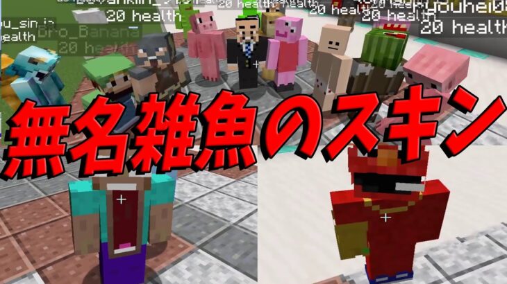 無名雑魚のスキンを強制変更して著名にしてみた マインクラフト Kun Minecraft Summary マイクラ動画