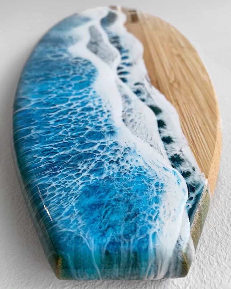 Ocean Resin Art by Roni Langley