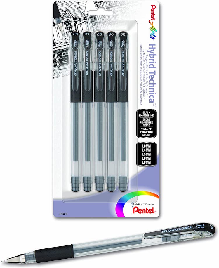 Pentel Hybrid Technica Pens