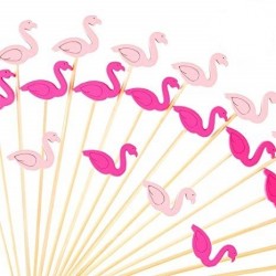 Flamingo cupcake toppers