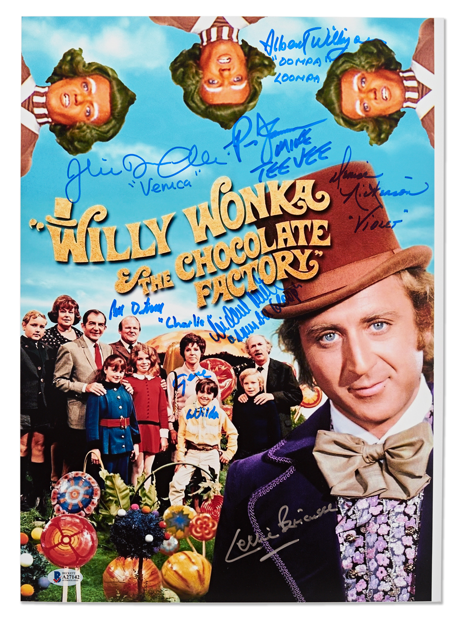 Lot Detail - Willy Wonka Cast-Signed 12'' x 17'' Photo -- With Beckett ...