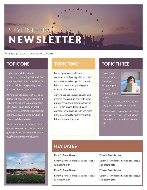 template for newsletter