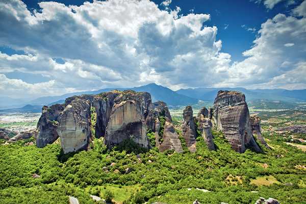 Rock Climbing on Meteora Mountain