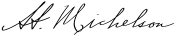 Albert A Michelson Signature.svg