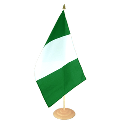 Grosse Tischflagge Nigeria 30 x 45 cm