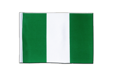 Nigeria Satin Flagge 15 x 22 cm