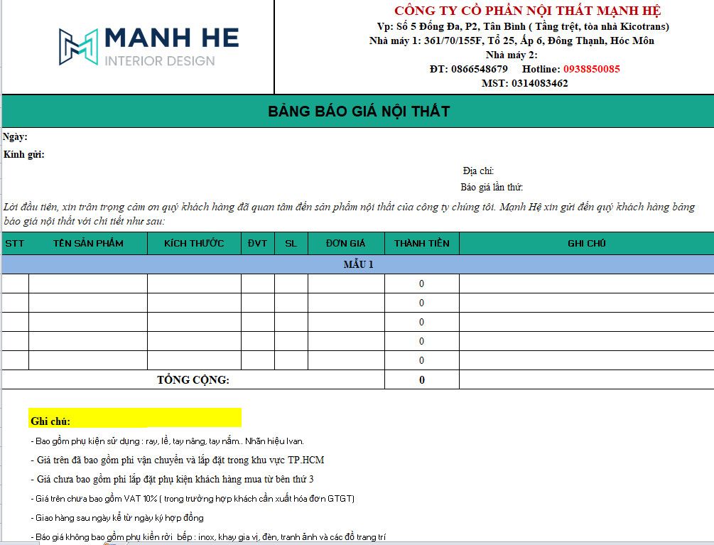 Báo giá thi công hoàn thiện căn hộ chung cư trọn gói chi tiết năm 2024