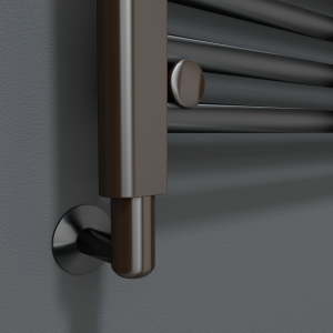 Brushed Gunmetal Element Cover for Towel Rail Element