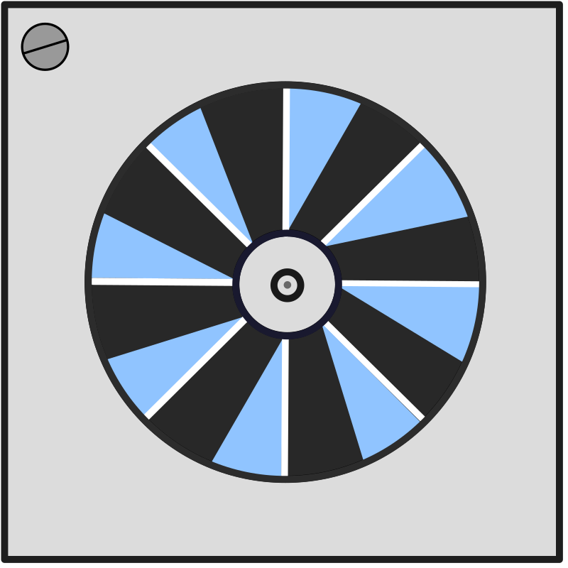 Fan for heating or cooling